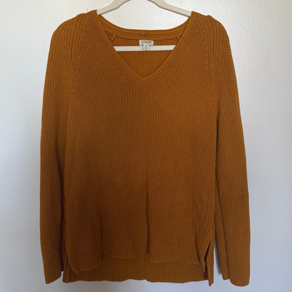 J. Crew Mustard Knit Sweater
